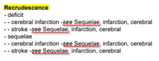icd 10 code for post stroke recrudescence